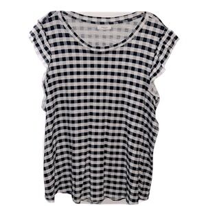 Maurices Blue & White checkered top - 706